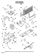 UNIT PARTS Diagram and Parts List for MTB1852VRW00  Whirlpool Refrigerator