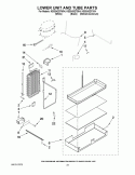 LOWER UNIT AND TUBE PARTS Diagram and Parts List for KSSS42QTB04  KitchenAid Refrigerator