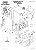 SECTION Diagram and Parts List for RES7646KQ2  Roper Dryer