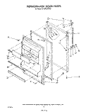 REFRIGERATOR DOOR , LIT/OPTIONAL Diagram and Parts List for ET18PKXSW03  Whirlpool Refrigerator