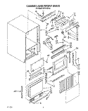CABINET AND FRONT Diagram and Parts List for EC5150WV0  Whirlpool Ice Maker