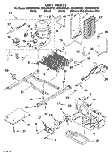 UNIT PARTS Diagram and Parts List for KSRI22FNBL01  KitchenAid Refrigerator