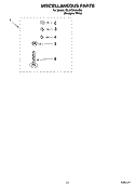 MISCELLANEOUS PARTS - OPTIONAL PARTS (NOT INCLUDED) Diagram and Parts List for 7MLSC9545JQ6  Whirlpool Washer
