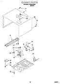 CABINET Diagram and Parts List for RM765PXBB1  Whirlpool Wall Oven