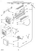 ICE MAKER, OPTIONAL Diagram and Parts List for KSRS25QGWH02  KitchenAid Refrigerator
