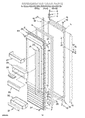 REFRIGERATOR DOOR Diagram and Parts List for KSSS42QHB00  KitchenAid Refrigerator