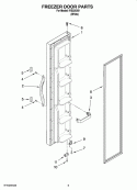 FREEZER DOOR PARTS Diagram and Parts List for IVS225301  Inglis Refrigerator
