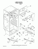 LINER PARTS Diagram and Parts List for T8TXNGFWQ02  Estate Refrigerator