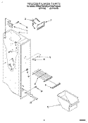 FREEZER LINER Diagram and Parts List for 4YED22PWBW00  Whirlpool Refrigerator