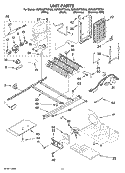 UNIT PARTS Diagram and Parts List for KSRX25FTSS00  KitchenAid Refrigerator