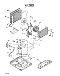 UNIT, LIT/OPTIONAL Diagram and Parts List for CAH8WB4  Crosley Air Conditioner