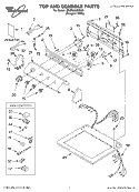 SECTION Diagram and Parts List for 3RLEQ8000KQ0  Whirlpool Dryer
