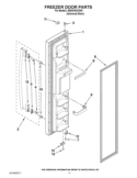 FREEZER DOOR PARTS Diagram and Parts List for ED5GVEXVD07  Whirlpool Refrigerator