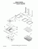 SHELF PARTS Diagram and Parts List for EB9FVBLWS03  Whirlpool Refrigerator