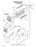 ICEMAKER PARTS Diagram and Parts List for KBLO36FTX04  KitchenAid Refrigerator