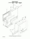 Part Location Diagram of W10448670 Whirlpool HNDLE-DOOR