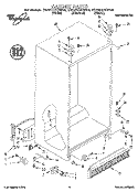CABINET Diagram and Parts List for ED22DCXBB00  Whirlpool Refrigerator