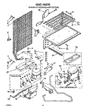 UNIT Diagram and Parts List for ET14CCXSW00  Whirlpool Refrigerator