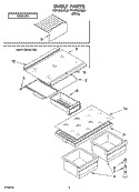 SHELF PARTS, OPTIONAL PARTS Diagram and Parts List for TT16TKXKQ01  Estate Refrigerator