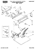 SECTION Diagram and Parts List for REX5636AL1  Roper Dryer