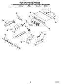 TOP VENTING PARTS, OPTIONAL PARTS Diagram and Parts List for KEBC207KSS03  KitchenAid Wall Oven