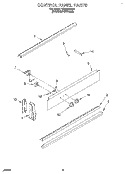 CONTROL PANEL, OPTIONAL Diagram and Parts List for RS600BXBH0  Whirlpool Range