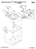 TOP AND CABINET Diagram and Parts List for KAWE977DWH0  KitchenAid Washer