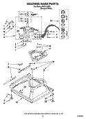 MACHINE BASE PARTS Diagram and Parts List for RAS7133PQ1  Roper Washer
