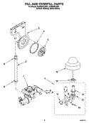 FILL AND OVERFILL PARTS Diagram and Parts List for KUDS01DJSP1  KitchenAid Dishwasher