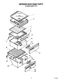 REFRIGERATOR SHELF Diagram and Parts List for ED22DWXTG01  Whirlpool Refrigerator