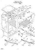 LINER Diagram and Parts List for TT14DKXEW15  Estate Refrigerator