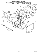 TOP VENTING PARTS Diagram and Parts List for KEMC308KSS04  KitchenAid Microwave Oven Combo