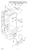REFRIGERATOR LINER Diagram and Parts List for KSUP25QDAL05  KitchenAid Refrigerator