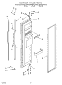 FREEZER DOOR Diagram and Parts List for KSRS27FGBT03  KitchenAid Refrigerator