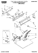 SECTION Diagram and Parts List for REL4622BL1  Roper Dryer