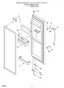REFRIGERATOR DOOR Diagram and Parts List for BRS70XRANA01  Whirlpool Refrigerator