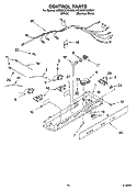 CONTROL PARTS Diagram and Parts List for 6GD25DCXHW04  Whirlpool Refrigerator
