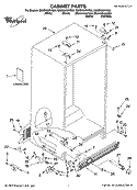 CABINET PARTS Diagram and Parts List for GS5DHAXVA00  Whirlpool Refrigerator
