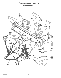 CONTROL PANEL, LIT/OPTIONAL Diagram and Parts List for KUDB220T1  KitchenAid Dishwasher