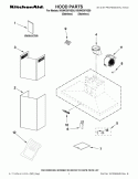 HOOD PARTS Diagram and Parts List for KXW4330YSS0  KitchenAid Range Hood