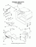 FREEZER LINER PARTS Diagram and Parts List for IX5HHEXWS05  Whirlpool Refrigerator
