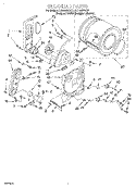 BULKHEAD Diagram and Parts List for LGR4634EZ2  Whirlpool Dryer