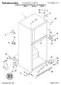 CABINET Diagram and Parts List for KTRV20KGBL00  KitchenAid Refrigerator