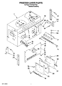 FREEZER LINER PARTS Diagram and Parts List for KBRO36FTX02  KitchenAid Refrigerator
