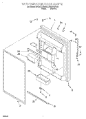 REFRIGERATOR DOOR Diagram and Parts List for 8ET22DKXFN02  Whirlpool Refrigerator