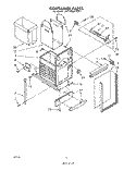 CONTAINER Diagram and Parts List for JJTF8500XLP1  Whirlpool Trash Compactor