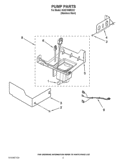 PUMP PARTS Diagram and Parts List for KUIC15NRXS1  KitchenAid Ice Maker