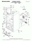 CABINET PARTS Diagram and Parts List for KFIS20XVBL5  KitchenAid Refrigerator
