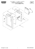 CONTROL PANEL Diagram and Parts List for MHE11RDB5  Roper Microwave