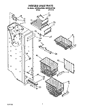 FREEZER LINER Diagram and Parts List for 4ED25DQXVN00  Whirlpool Refrigerator